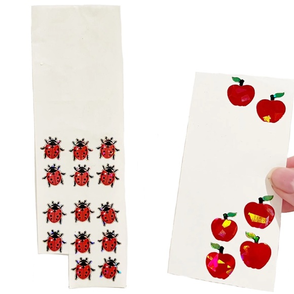 Vintage Sandylion Sticker Sheets Sparkly Holographic Fish Frog Dolphin Bird Dino - Picture 8 of 13